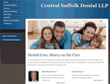 Tablet Screenshot of centralsuffolkdental.com